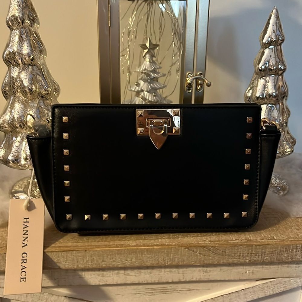 HANNAH GRACE BLACK CROSSBODY